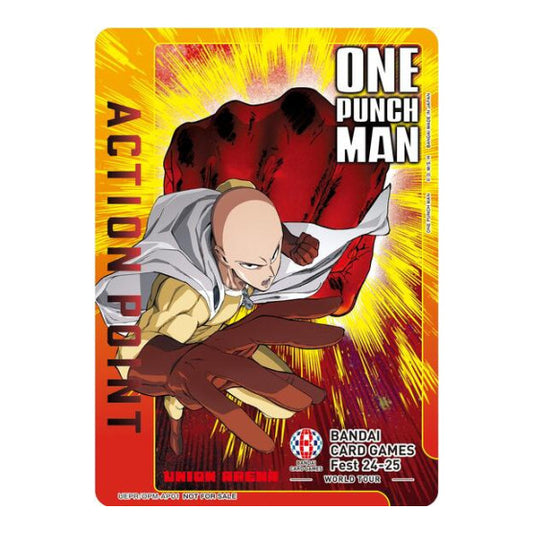 Action Point Card (One Punch Man) (BANDAI Card Games Fest 24-25 World Tour) (UEPR) #UEPR/OPM-AP01 AP (Foil Near Mint) Union Arena Promotion Cards Union Arena: 2024