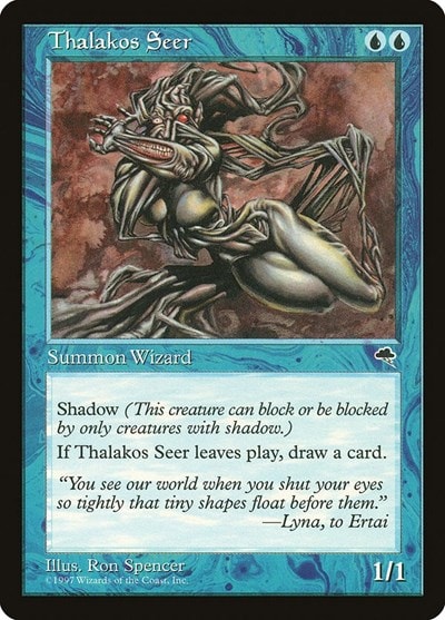 Thalakos Seer (TMP) #94 Common (Lightly Played) Tempest Magic: The Gathering: 1997
