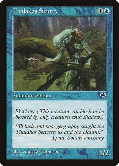 Thalakos Sentry (TMP) #95 Common (Lightly Played) Tempest Magic: The Gathering: 1997