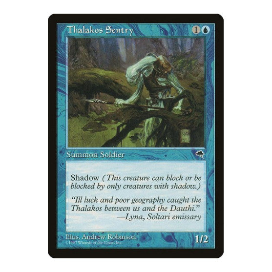 Thalakos Sentry (TMP) #95 Common (Lightly Played) Tempest Magic: The Gathering: 1997