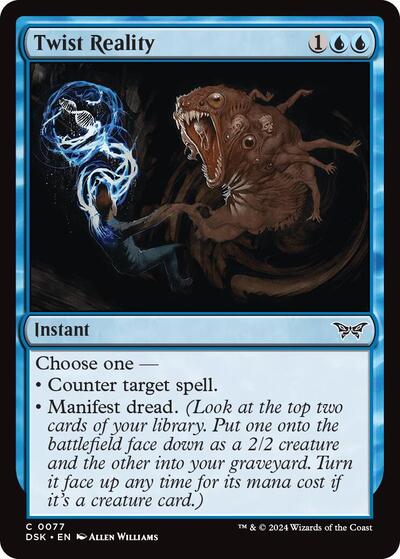 Twist Reality (DSK) #77 Common Duskmourn: House of Horror Magic: The Gathering: 2024