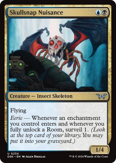 Skullsnap Nuisance (DSK) #234 Uncommon (Lightly Played) Duskmourn: House of Horror Magic: The Gathering: 2024