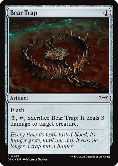 Bear Trap (DSK) #243 Common Duskmourn: House of Horror Magic: 2024