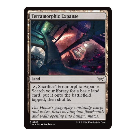 Terramorphic Expanse (DSK) #269 Common (Lightly Played) Duskmourn: House of Horror Magic: The Gathering: 2024