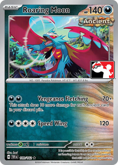 Roaring Moon () #109/162 Rare (Near Mint) Prize Pack Series Cards Pokemon: 2022