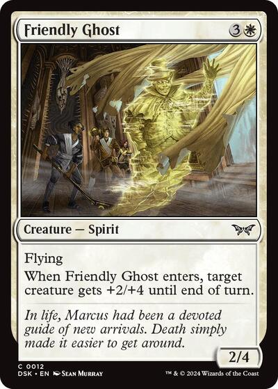 Friendly Ghost (DSK) #12 Common (Lightly Played) Duskmourn: House of Horror Magic: The Gathering: 2024