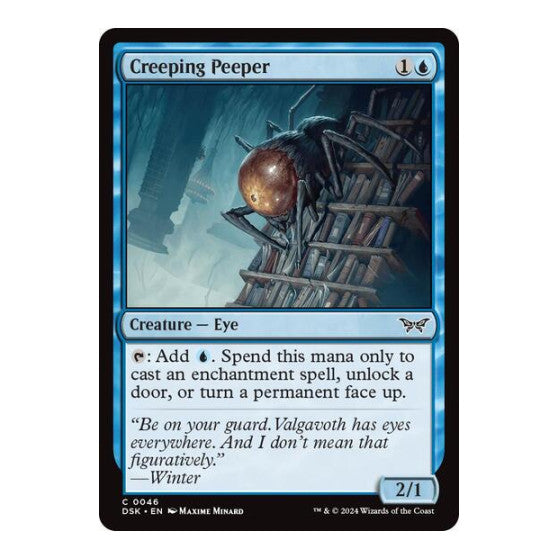 Creeping Peeper (DSK) #46 Common Duskmourn: House of Horror Magic: The Gathering: 2024