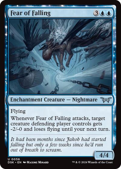 Fear of Falling (DSK) #56 Uncommon (Lightly Played) Duskmourn: House of Horror Magic: The Gathering: 2024
