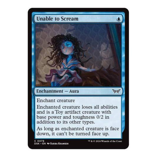 Unable to Scream (DSK) #78 Common (Lightly Played) Duskmourn: House of Horror Magic: The Gathering: 2024