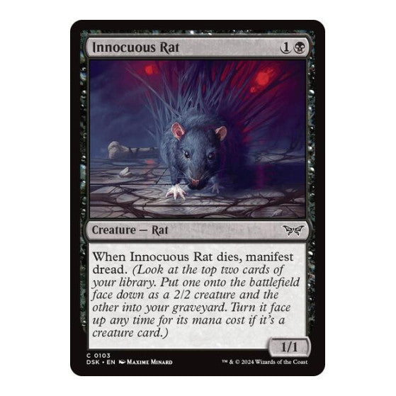 Innocuous Rat (DSK) #103 Common Duskmourn: House of Horror Magic: The Gathering: 2024