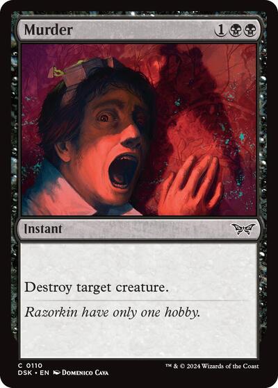 Murder (DSK) #110 Common Duskmourn: House of Horror Magic: The Gathering: 2024
