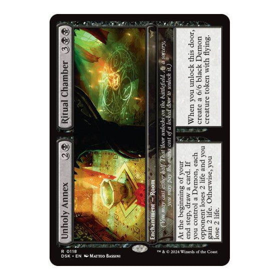 Unholy Annex Ritual Chamber (DSK) #118 Rare (Near Mint) Duskmourn: House of Horror Magic: The Gathering: 2024