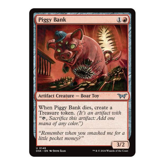 Piggy Bank (DSK) #148 Uncommon Duskmourn: House of Horror Magic: The Gathering: 2024