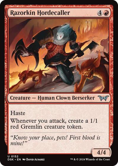 Razorkin Hordecaller (DSK) #152 Uncommon Duskmourn: House of Horror Magic: The Gathering: 2024