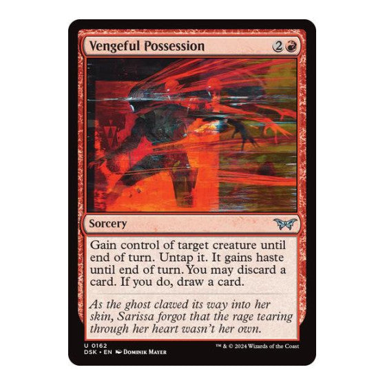 Vengeful Possession (DSK) #162 Uncommon Duskmourn: House of Horror Magic: The Gathering: 2024