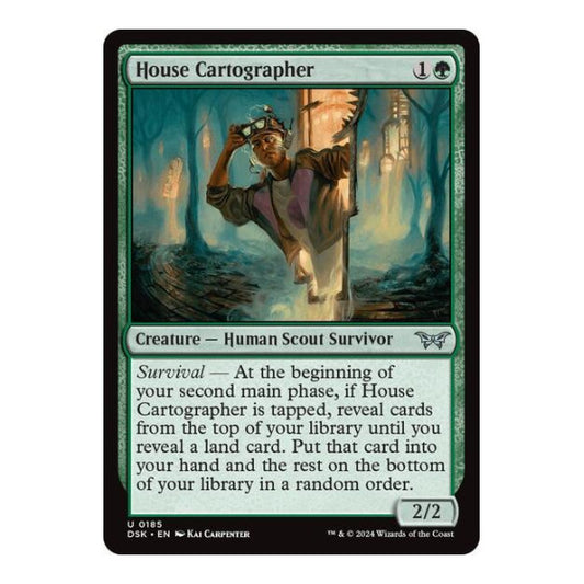 House Cartographer (DSK) #185 Uncommon (Lightly Played) Duskmourn: House of Horror Magic: The Gathering: 2024