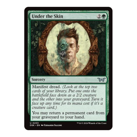 Under the Skin (DSK) #203 Uncommon (Lightly Played) Duskmourn: House of Horror Magic: The Gathering: 2024