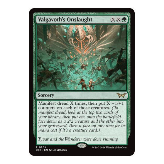 Valgavoths Onslaught (DSK) #204 Rare (Lightly Played) Duskmourn: House of Horror Magic: The Gathering: 2024