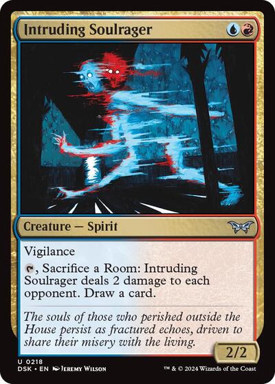Intruding Soulrager (DSK) #218 Uncommon (Lightly Played) Duskmourn: House of Horror Magic: 2024