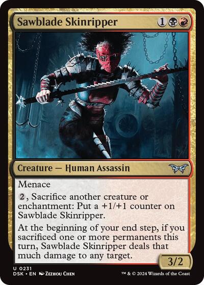 Sawblade Skinripper (DSK) #231 Uncommon (Lightly Played) Duskmourn: House of Horror Magic: 2024