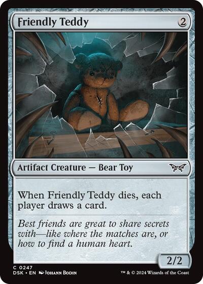 Friendly Teddy (DSK) #247 Common Duskmourn: House of Horror Magic: The Gathering: 2024