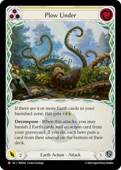 Plow Under (ROS) #ROS032 Majestic (Near Mint) Rosetta Flesh & Blood TCG: 2024