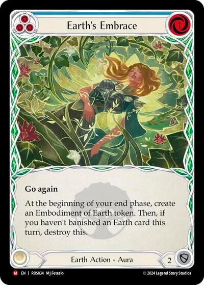 Earth's Embrace (ROS) #ROS034 Majestic (Rainbow Foil Near Mint) Rosetta Flesh and Blood TCG: 2024