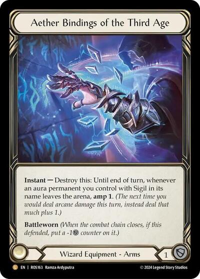 Aether Bindings of the Third Age (ROS) #ROS163 Legendary (Rainbow Foil Near Mint) Rosetta Flesh and Blood TCG: 2024