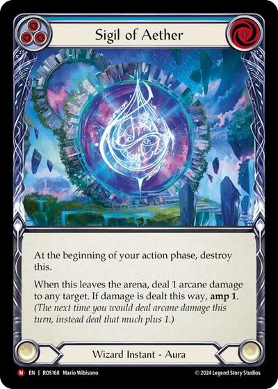 Sigil of Aether (ROS) #ROS168 Majestic (Near Mint) Rosetta Flesh & Blood TCG: 2024