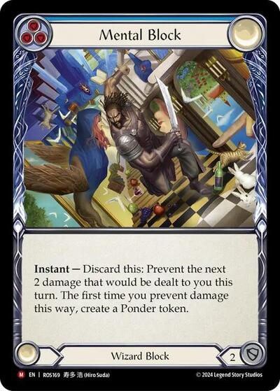 Mental Block (ROS) #ROS169 Majestic (Rainbow Foil Near Mint) Rosetta Flesh & Blood TCG: 2024