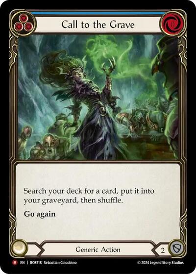 Call to the Grave (ROS) #ROS218 Majestic (Near Mint) Rosetta Flesh & Blood TCG: 2024
