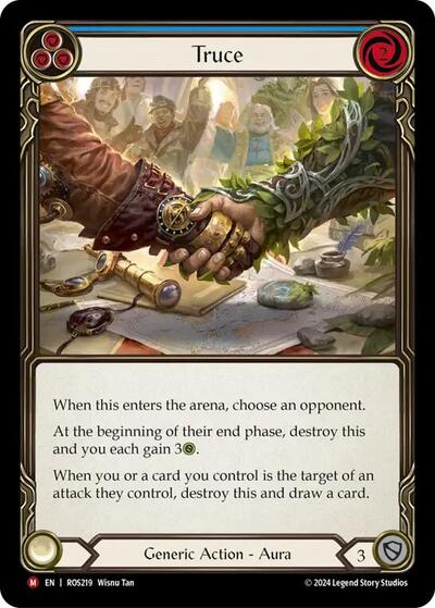 Truce (ROS) #ROS219 Majestic (Near Mint) Rosetta Flesh and Blood TCG: 2024