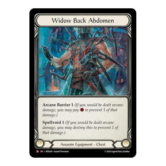 Widow Back Abdomen (ROS) #ROS240 Majestic (Near Mint) Rosetta Flesh and Blood TCG: 2024
