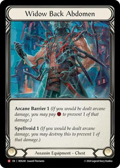 Widow Back Abdomen (ROS) #ROS240 Majestic (Near Mint) Rosetta Flesh & Blood TCG: 2024