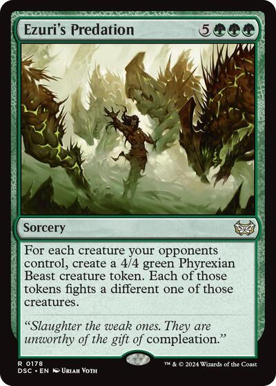 Ezuris Predation (DSC) #178 Rare (Moderately Played) Commander: Duskmourn: House of Horror Magic: The Gathering: 2024