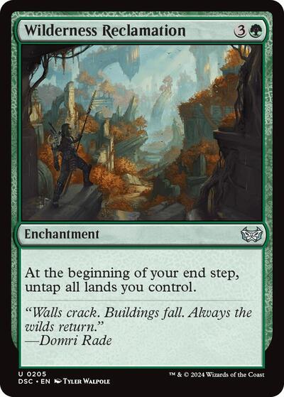 Wilderness Reclamation (DSC) #205 Uncommon (Near Mint) Commander: Duskmourn: House of Horror Magic: 2024