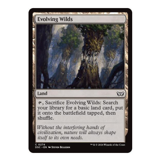 Evolving Wilds (DSC) #274 Common (Lightly Played) Commander: Duskmourn: House of Horror Magic: The Gathering: 2024