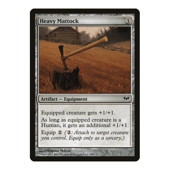 Heavy Mattock (DKA) #150 Common (Lightly Played) Dark Ascension Magic: The Gathering: 2012