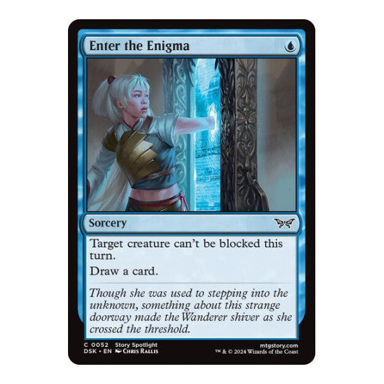Enter the Enigma (DSK) #52 Common (Lightly Played) Duskmourn: House of Horror Magic: The Gathering: 2024