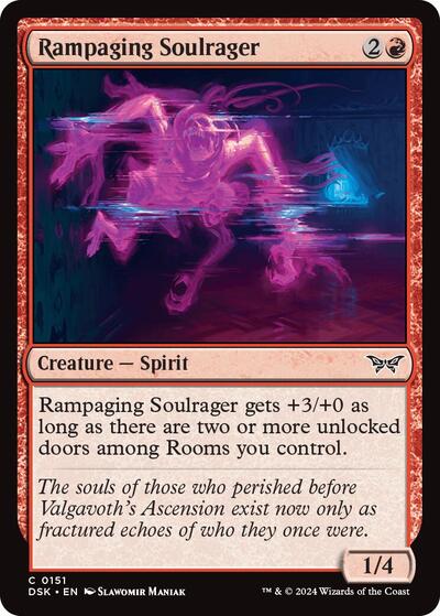 Rampaging Soulrager (DSK) #151 Common (Lightly Played) Duskmourn: House of Horror Magic: The Gathering: 2024