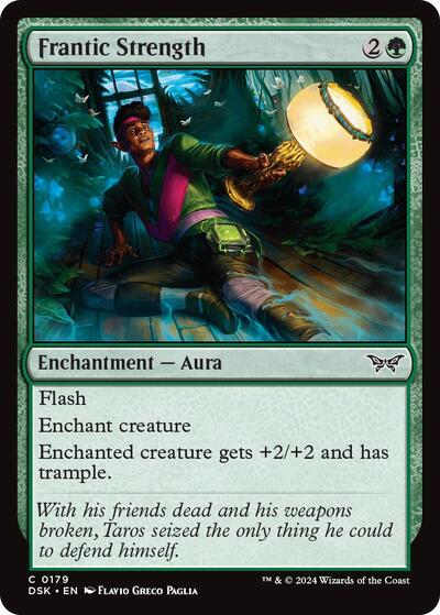 2024 Magic: Duskmourn: House of Horror (DSK) - Frantic Strength (#179, Common) (Lightly Played)
