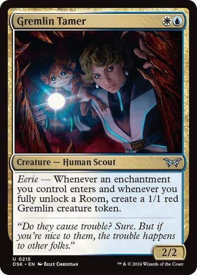 Gremlin Tamer (DSK) #215 Uncommon (Lightly Played) Duskmourn: House of Horror Magic: The Gathering: 2024