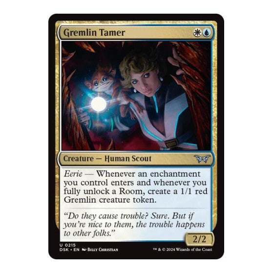 Gremlin Tamer (DSK) #215 Uncommon (Lightly Played) Duskmourn: House of Horror Magic: The Gathering: 2024