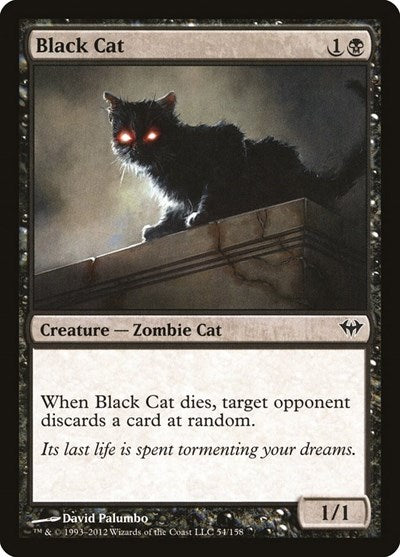 Black Cat (DKA) #54 Common (Lightly Played) Dark Ascension Magic: 2012