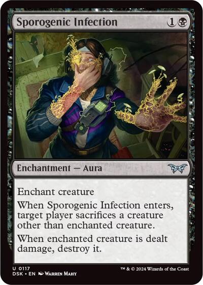 Sporogenic Infection (DSK) #117 Uncommon (Lightly Played) Duskmourn: House of Horror Magic: 2024