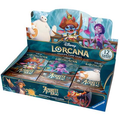 Disney Lorcana Azurite Sea Booster Box (6) (Unopened) Azurite Sea Disney Lorcana: 2024