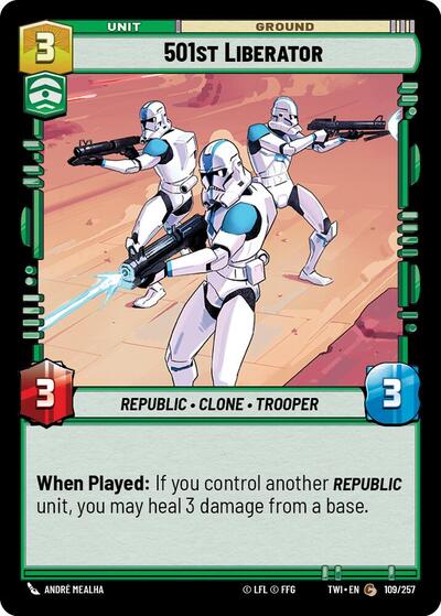 501st Liberator (TWI) #109/257 Common (Near Mint) Twilight of the Republic Star Wars: Unlimited: 2024