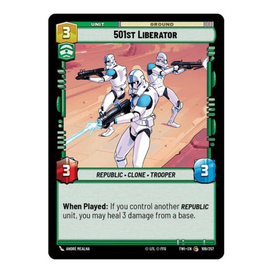 501st Liberator (TWI) #109/257 Common (Near Mint) Twilight of the Republic Star Wars: Unlimited: 2024