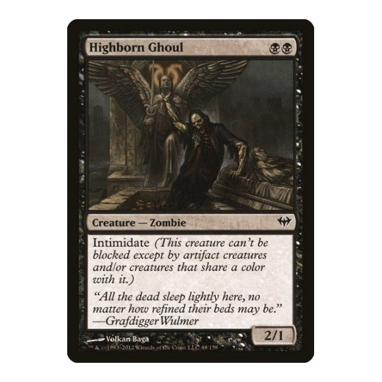 Highborn Ghoul (DKA) #68 Common (Lightly Played) Dark Ascension Magic: The Gathering: 2012