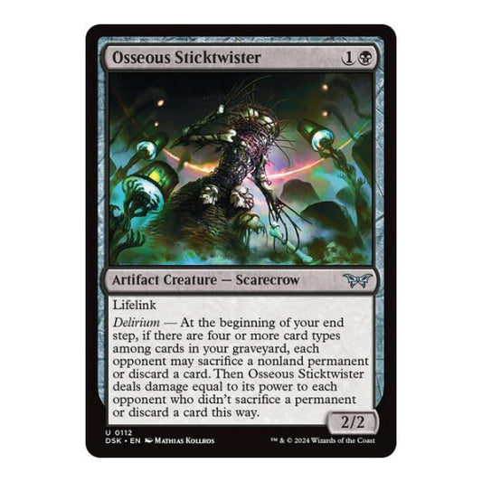 Osseous Sticktwister (DSK) #112 Uncommon Duskmourn: House of Horror Magic: The Gathering: 2024